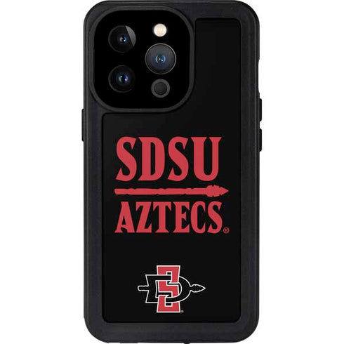 San Diego State University Aztecs San Diego State iPhone 15 Pro Waterproof Case